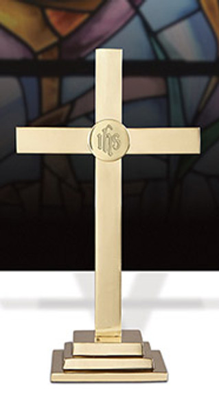 Altar Cross Brass 24"H