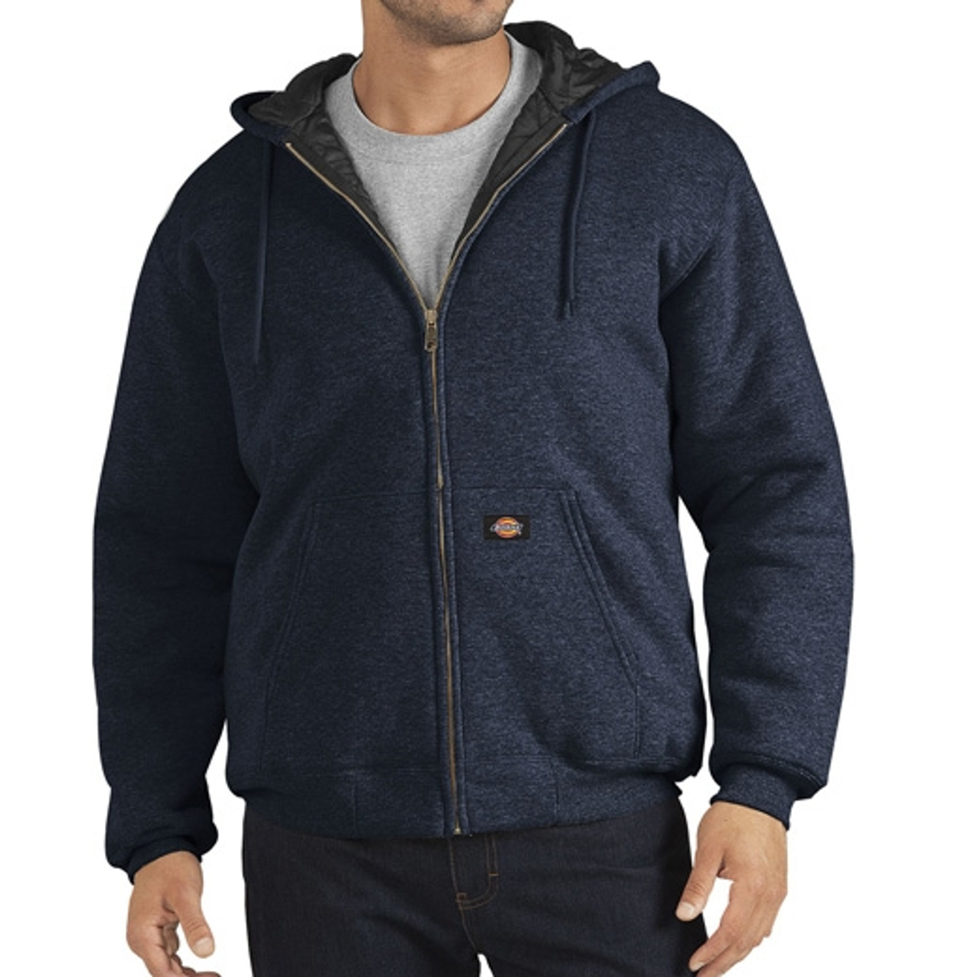 dickies heavyweight quilted fleece hoodie