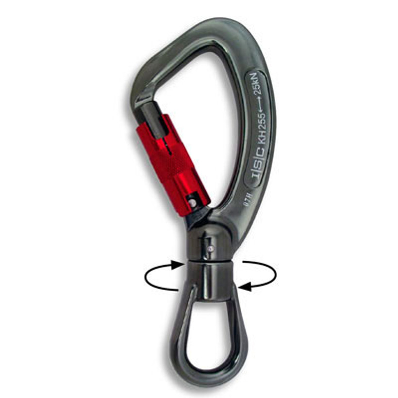 Active slide of ISC Twister Aluminum Carabiner