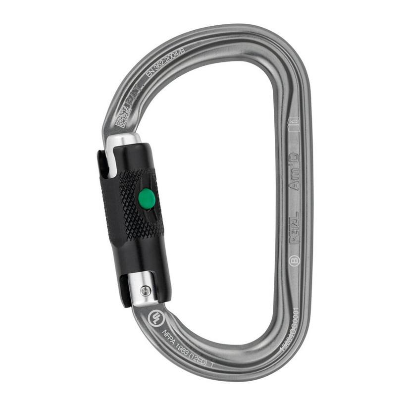 Active slide of Petzl Am'D Ball Lock Carabiner