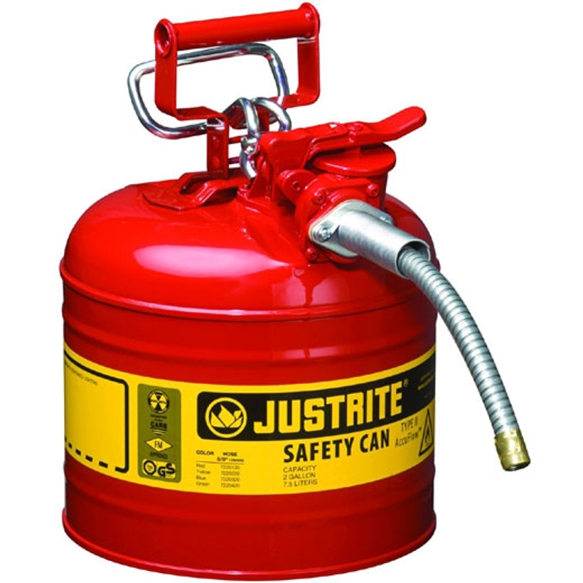 Active slide of Justrite Type II AccuFlow Gas Can