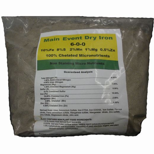 Active slide of Main Event Dry Chelated Iron