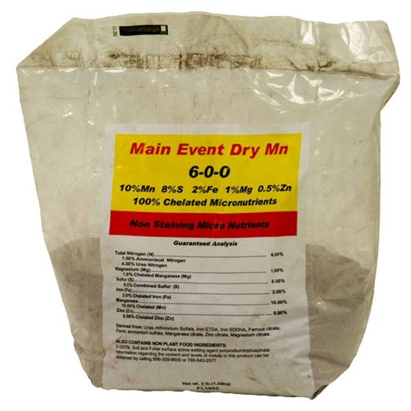 Active slide of Main Event Dry Chelated Manganese