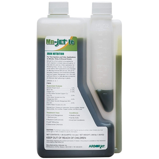 Active slide of ARBORjet Mn-jet Fe Injectable Micronutrient