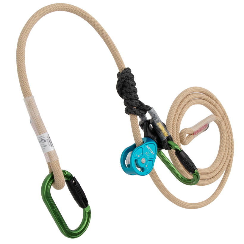 Active slide of Notch ROOK Positioning Lanyards