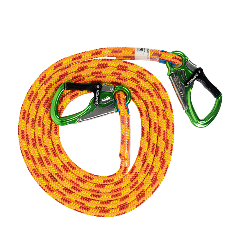 Rope Logic 12' Fire Flipline w/ Notch Triple Action Snap
