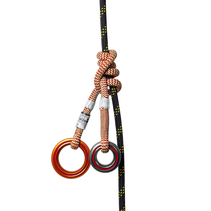 Active slide of Rope Logic Secret Weapon w/ Notch Wear Safe™ Aluminum Rings