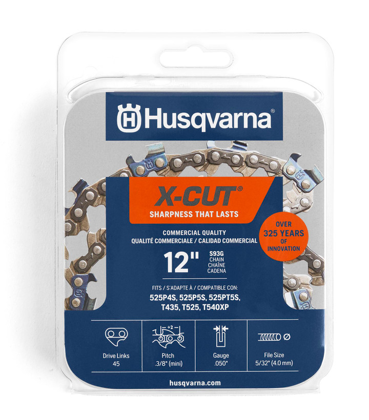 Active slide of Husqvarna X-CUT S93G Semi-Chisel Chainsaw Chain