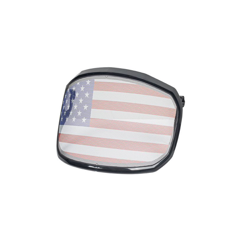Active slide of Protos Metal Visor - US Flag Print