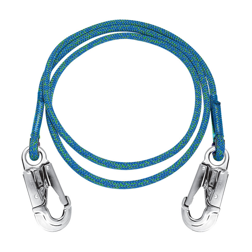 Active slide of Rope Logic's Lightning Blue 10ft Lanyard Only