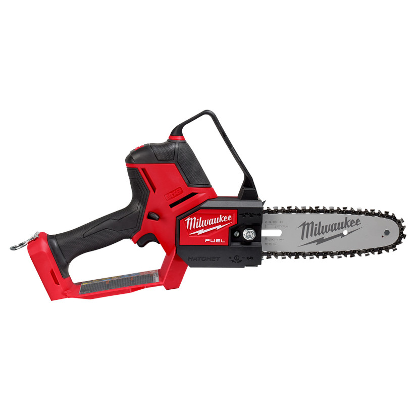 Active slide of Milwaukee M18 FUEL HATCHET 8” Pruning Saw
