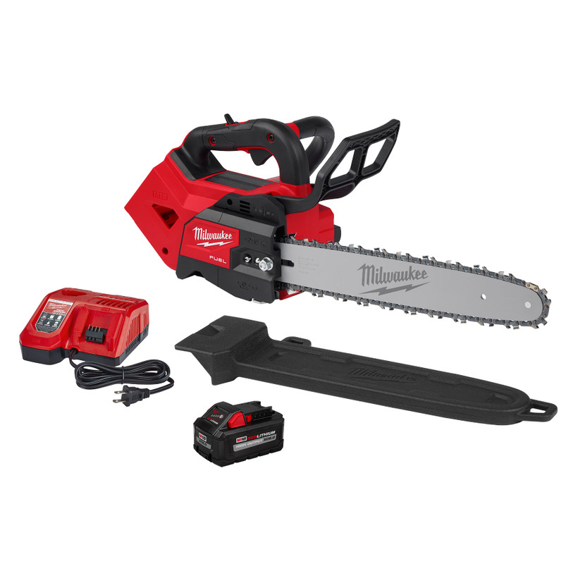 Active slide of Milwaukee M18 FUEL Top Handle Chainsaw