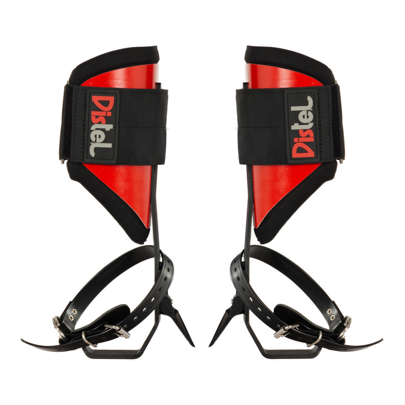 Active slide of Distel Steel Climbers with Classic Pads and Straps