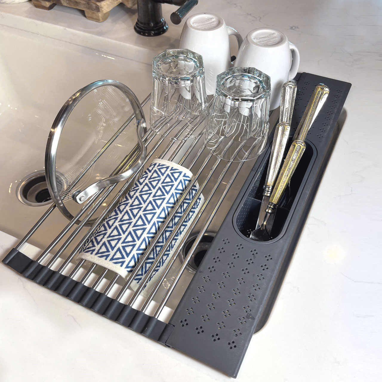 Silicone & Stainless Drying Rack - Charleston Wrap