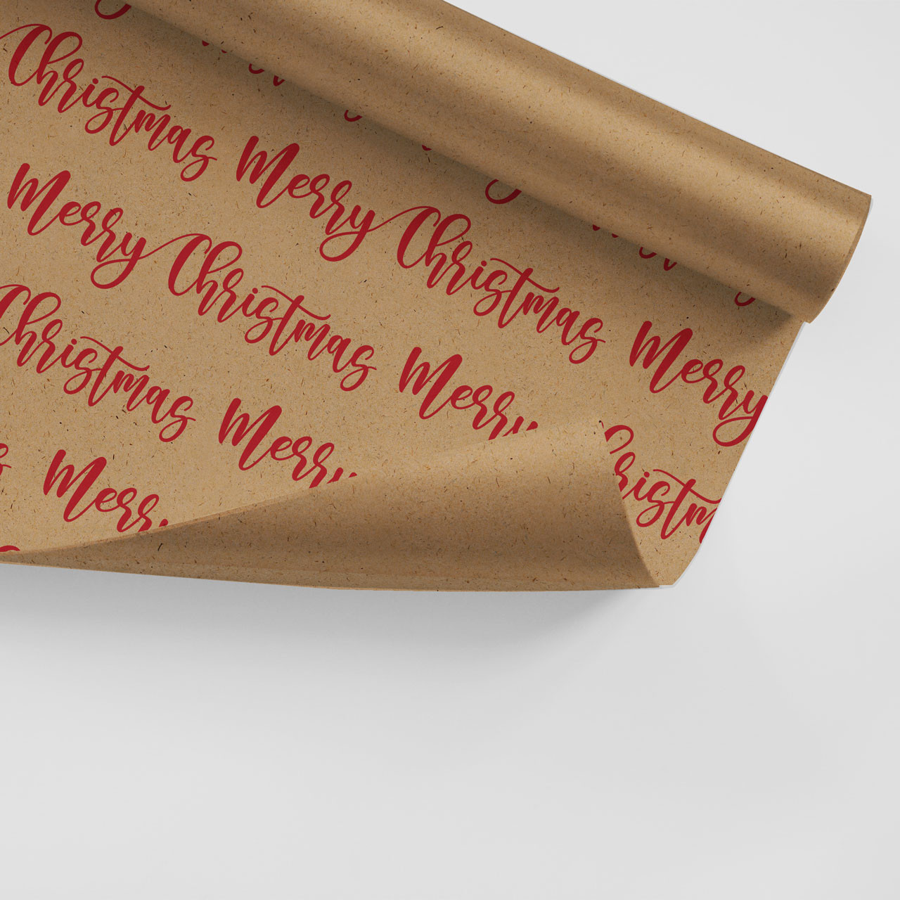 Merry Christmas Kraft Roll Wrap Charleston Wrap