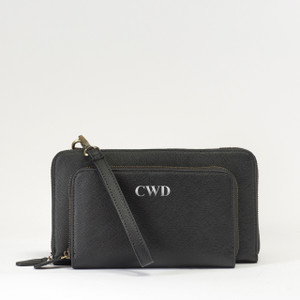 Wren Convertible Wristlet- Midnight Black - Stamped Wren Convertible Wristlet- Midnight Black - Stamped