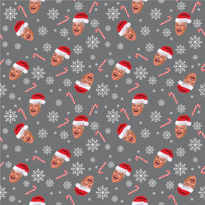 Santa Hats Photo Personalized Gift Wrap Santa Hats Photo Personalized Gift Wrap