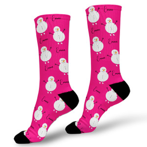 Jolly Snowmen Personalized Socks Jolly Snowmen Personalized Socks