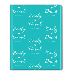 Scripted Heart Personalized Gift Wrap Scripted Heart Personalized Gift Wrap