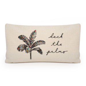 Deck The Palms Lumbar Pillow Cover