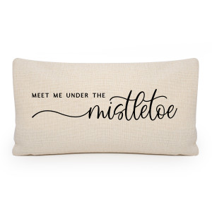 Under the Mistletoe Lumbar Pillow Cover