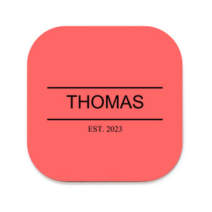 Latolines Square Coaster Latolines Square Coaster