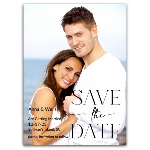 Classic Styled Photo Save The Date Classic Styled Photo Save The Date