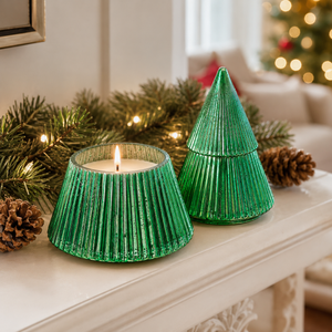 Under the Christmas Tree Shaped Candle