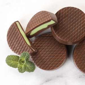 Dark Chocolate Mint Patties (Heat-Sensitive) Dark Chocolate Mint Patties (Heat-Sensitive)