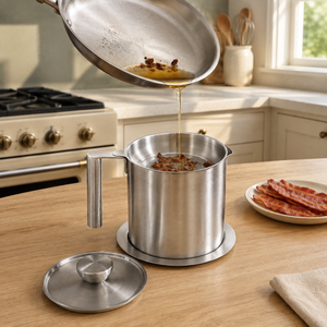 Bacon Grease Strainer & Storage Container