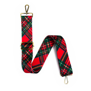 Red Tartan Guitar Strap