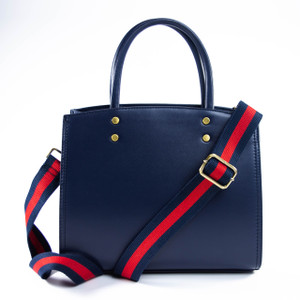 Navy Garrett Satchel & Guitar Strap Navy Garrett Satchel & Guitar Strap