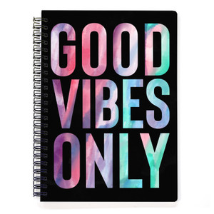 Good Vibes Only Spiral Notebook