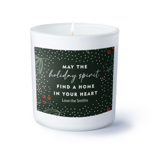 Holiday Spirit Candle - Personalized Holiday Spirit Candle - Personalized
