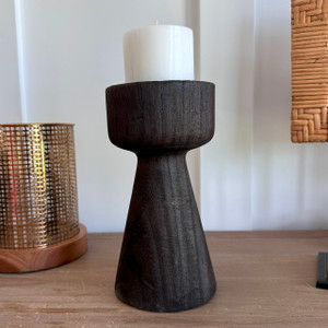 Rivera Wood Candle Holder Rivera Wood Candle Holder