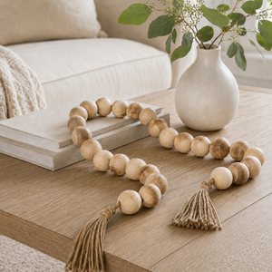 Imogen Wood Beaded Garland