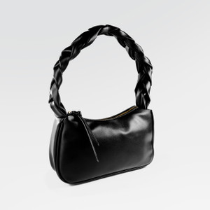 Midnight Braided Hobo Tote