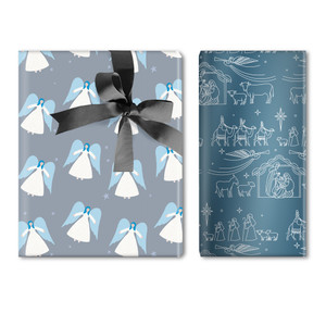 Heavenly Angels & Nativity Roll Wrap Heavenly Angels & Nativity Roll Wrap