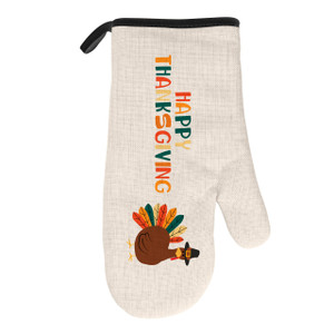 Happy Turkey Day Natural/Black Oven Mitt Happy Turkey Day Natural/Black Oven Mitt