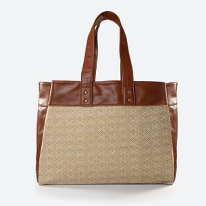 Carson Tote Bag- Natural Aztec Carson Tote Bag- Natural Aztec
