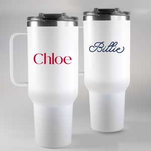"The Bev" Named Tumbler 40 oz. "The Bev" Named Tumbler 40 oz.