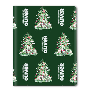 Merry Trees Personalized Gift Wrap Merry Trees Personalized Gift Wrap