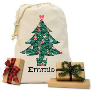 Nutcracker Natural Drawstring Gift Sack Nutcracker Natural Drawstring Gift Sack