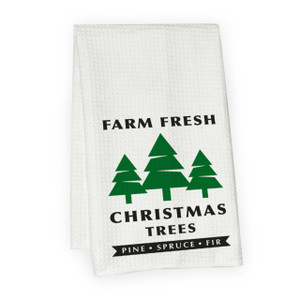 Farm Fresh Trees Microfiber Hand Towel