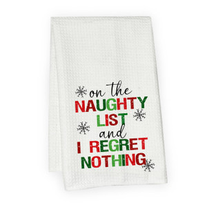 Naughty List Microfiber Hand Towel Naughty List Microfiber Hand Towel