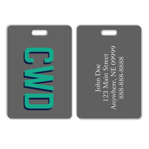 Shadow Letters Luggage Tag Shadow Letters Luggage Tag