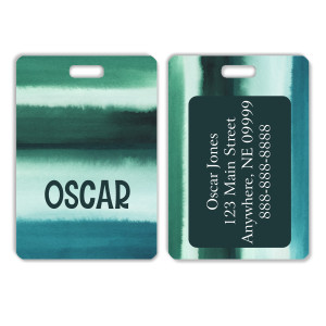 Deepwater Stripes Luggage Tag