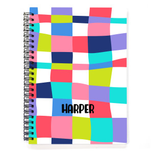 Taffy Plaid Spiral Notebook