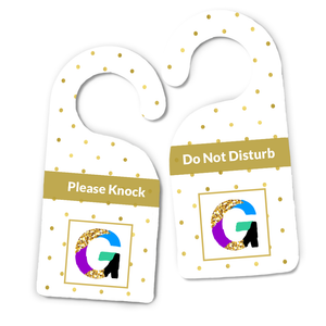 Framed Glitter Letter Door Hanger