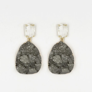 Stardust Druzy & Crystal Earrings Stardust Druzy & Crystal Earrings